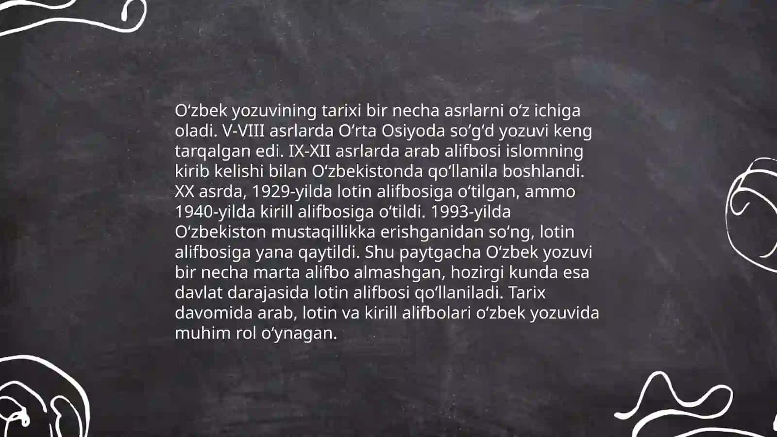 O'zbek yozuvi tarixi 3