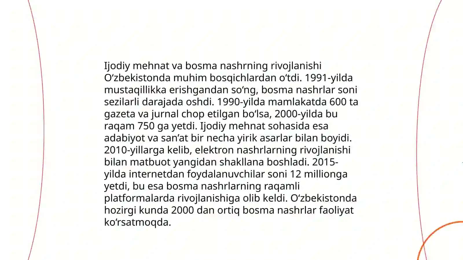 Ijodiy mehnat va bosma nashrning rivojlanishi 3