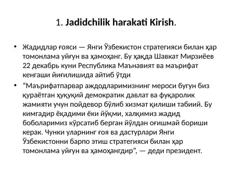Jadidchilik harakatinamoyondalari 3