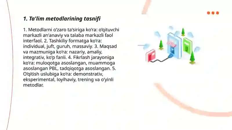 Ta'lim metodlari va vositalari 3