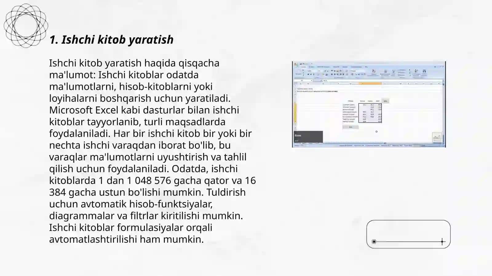 Ishchi kitoblar yaratish 3