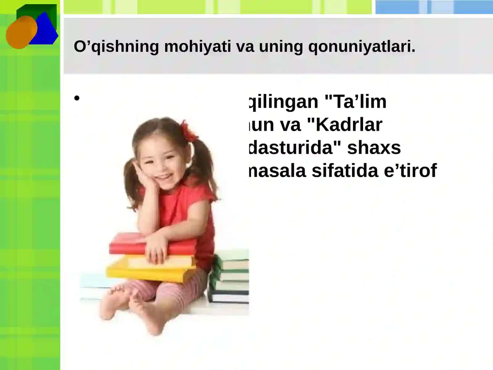 Ta’limning  mazmuni 3