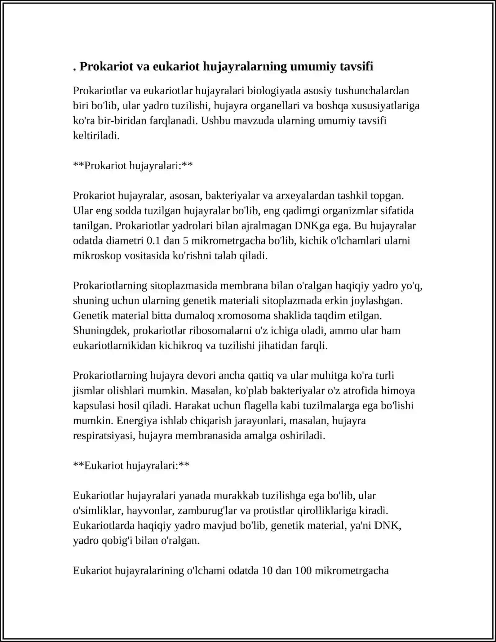 PROKARIOT VA EUKARIOT GEN ELEMENTLARINING ASOSIY TUZILISGI 3