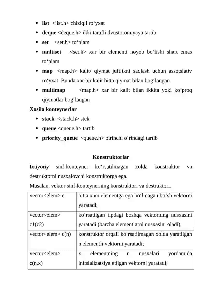 Iteratorlar va funksional ob’ektlar 3