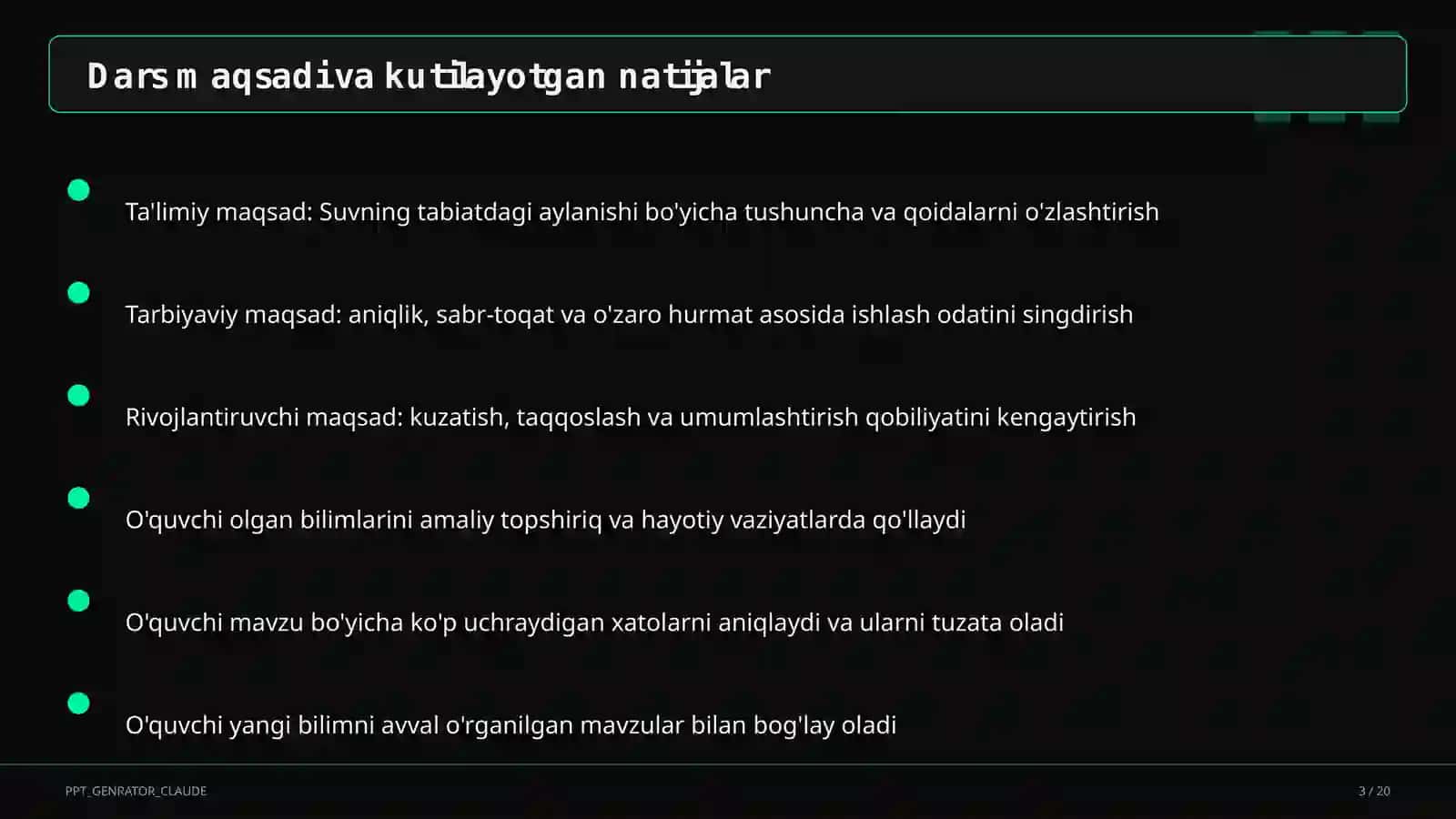 Suvning tabiatdagi aylanishi (2-sinf) 3