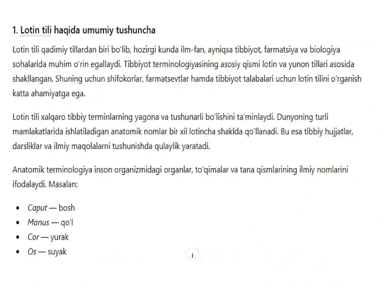 Lotin tili va terminalogiyasi 3