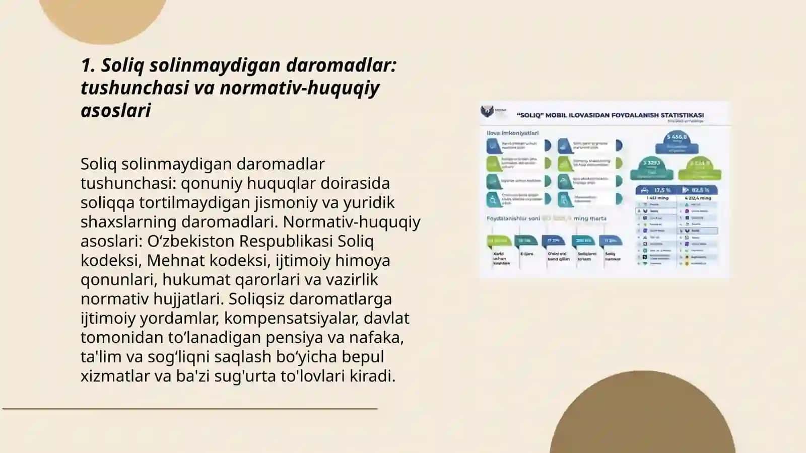 Soliq Solinmaydigan daromatlar 3