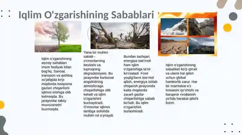 Iqlim o‘zgarishi. Zarar iqtisodiyoti. 3