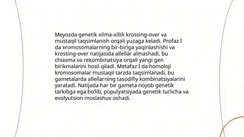 Meyozning biologik ahamiyati 3