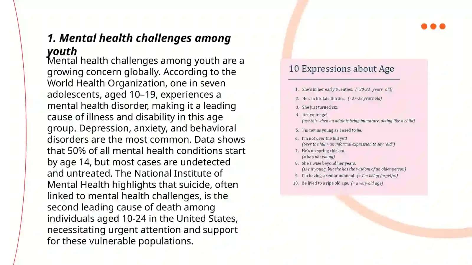 Mental health challenges among youth 3