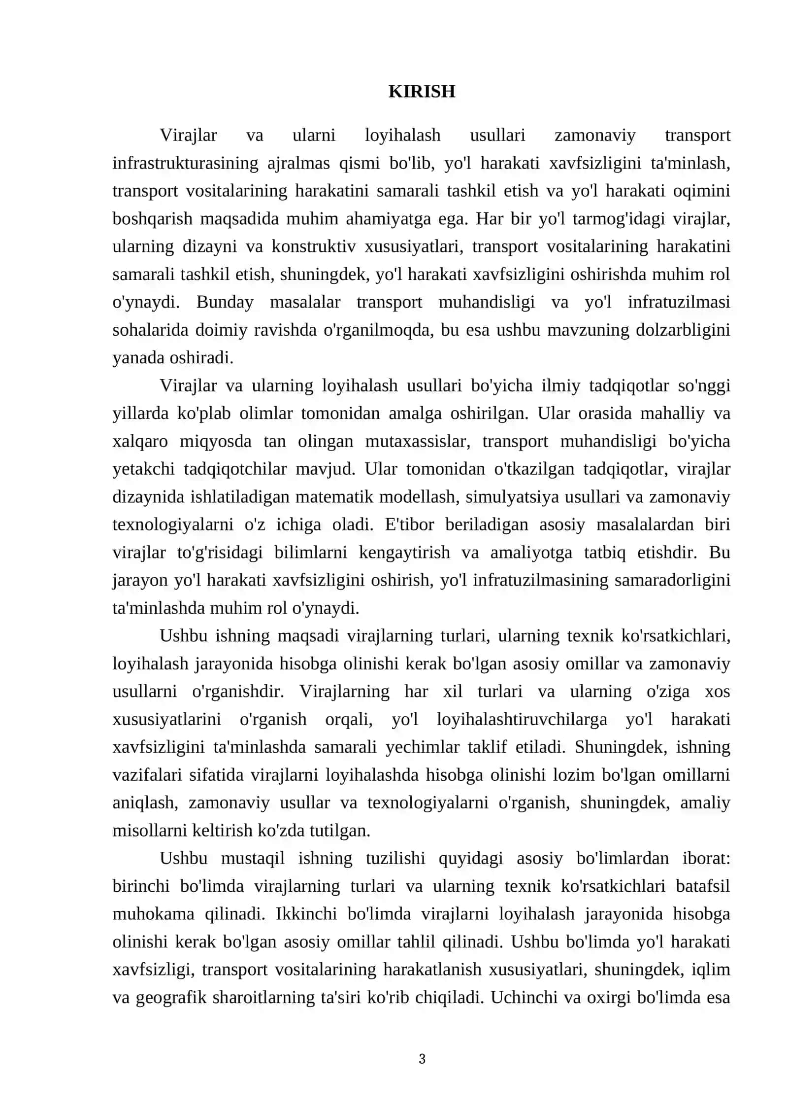 Virajlar va ularni loyihalash usullari 3