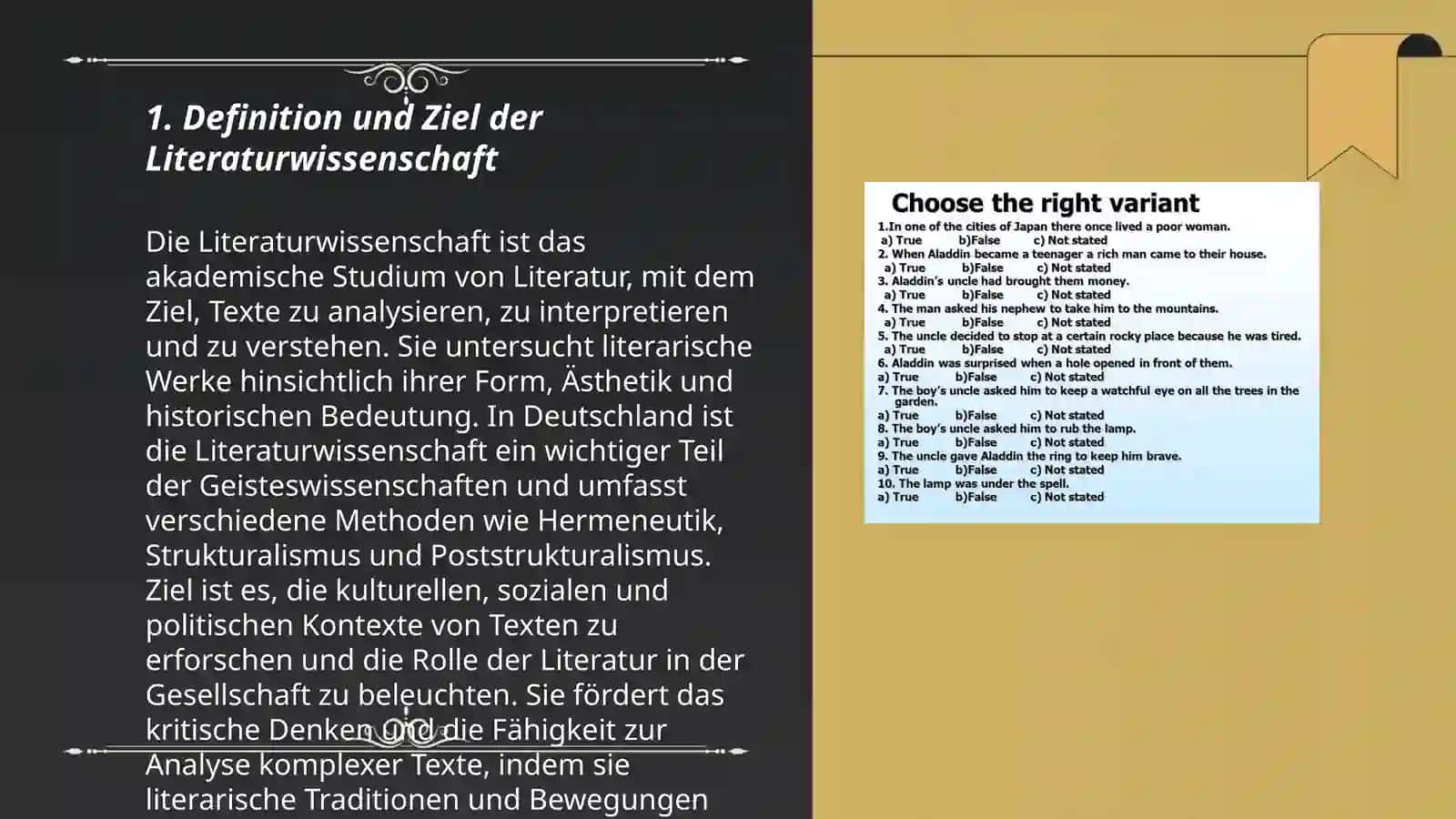 Literatur des Landes der erlernenden Sprache 3