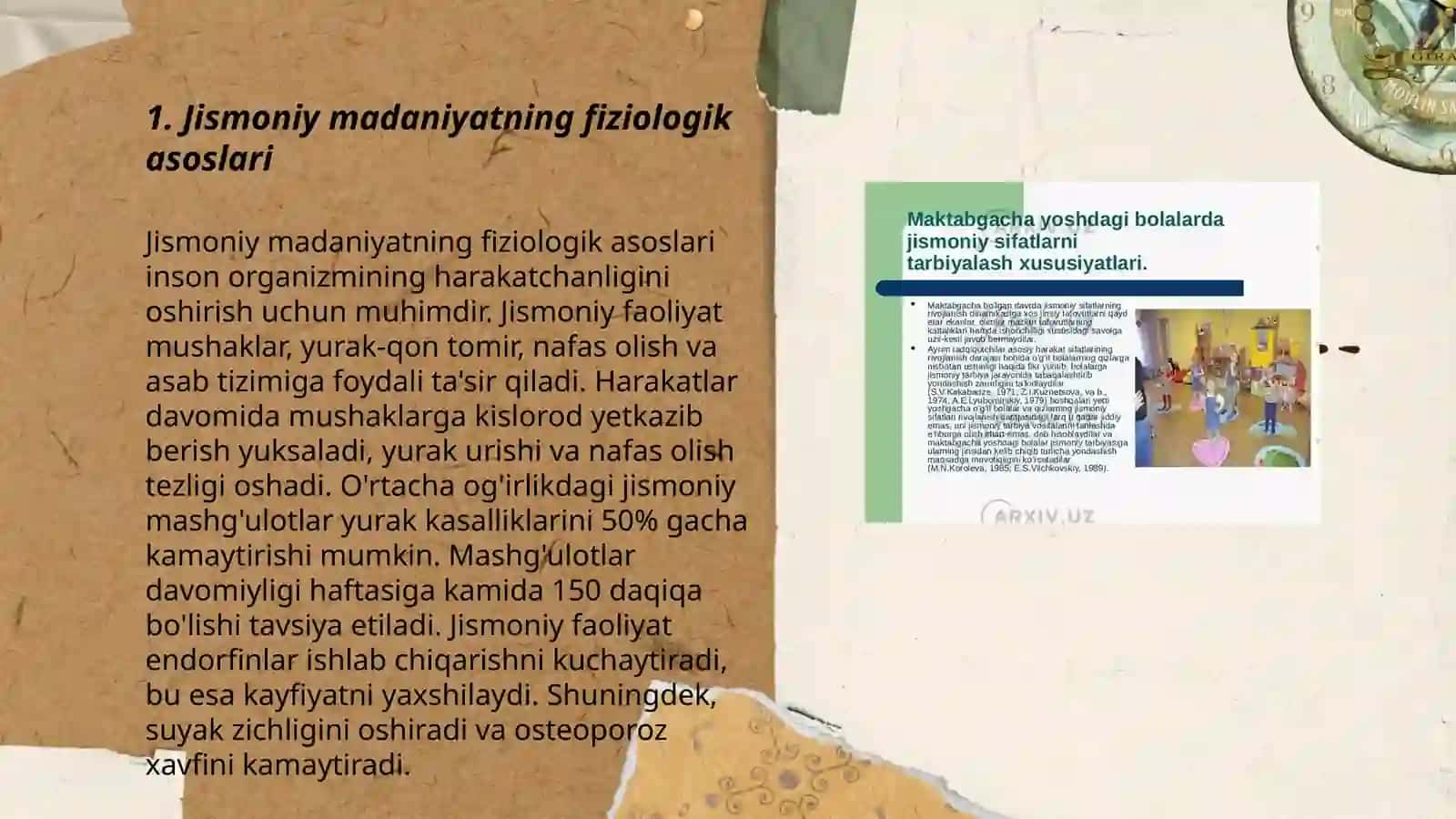 Jismoniy madaniyatning fiziologik asoslari fani, vazifalari ahamyati va rivojlanish tarixi 3