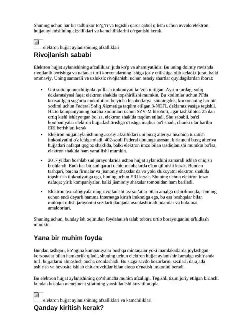 Elektron hujjat aylanishi 3