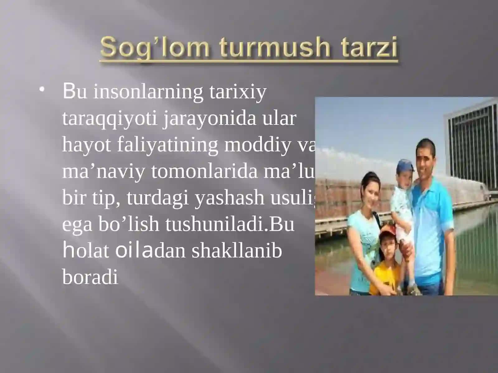 Sog’lom turmush tarzi 3