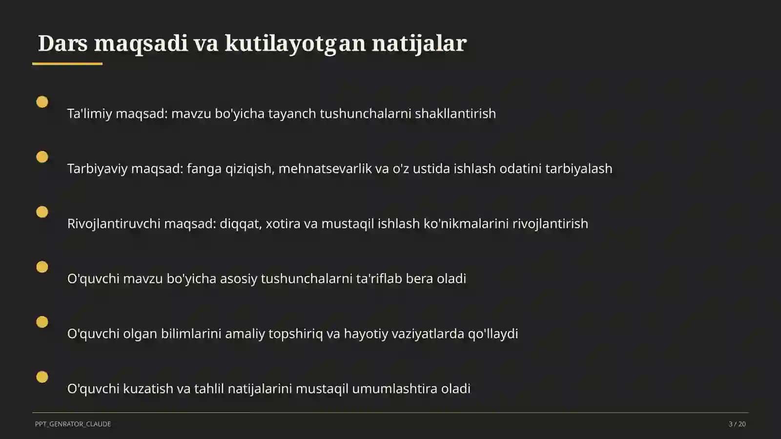 O'qituvchilar uchun: pedagogika va o'qitish metodikasi — mustaqil o'rganish uchun 3