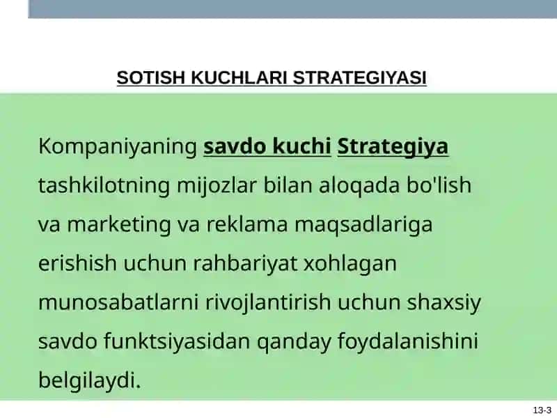 Bozorga Asoslangan Strategiya Uchun Imperativlar 3