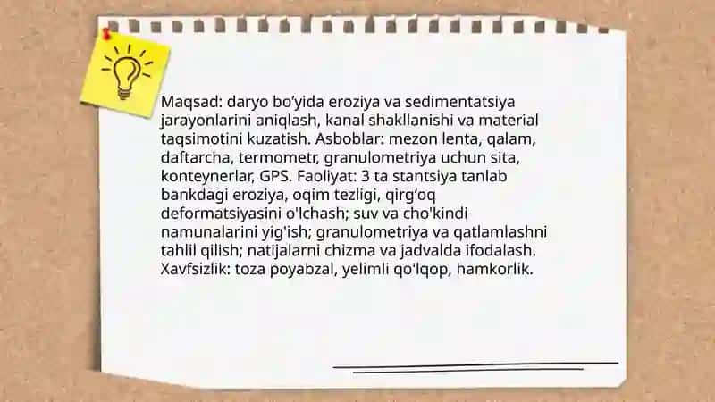 Geografiya maydonchasida oʻtkaziladigan biror mavzuga bir soatlik dars ishlanma 3