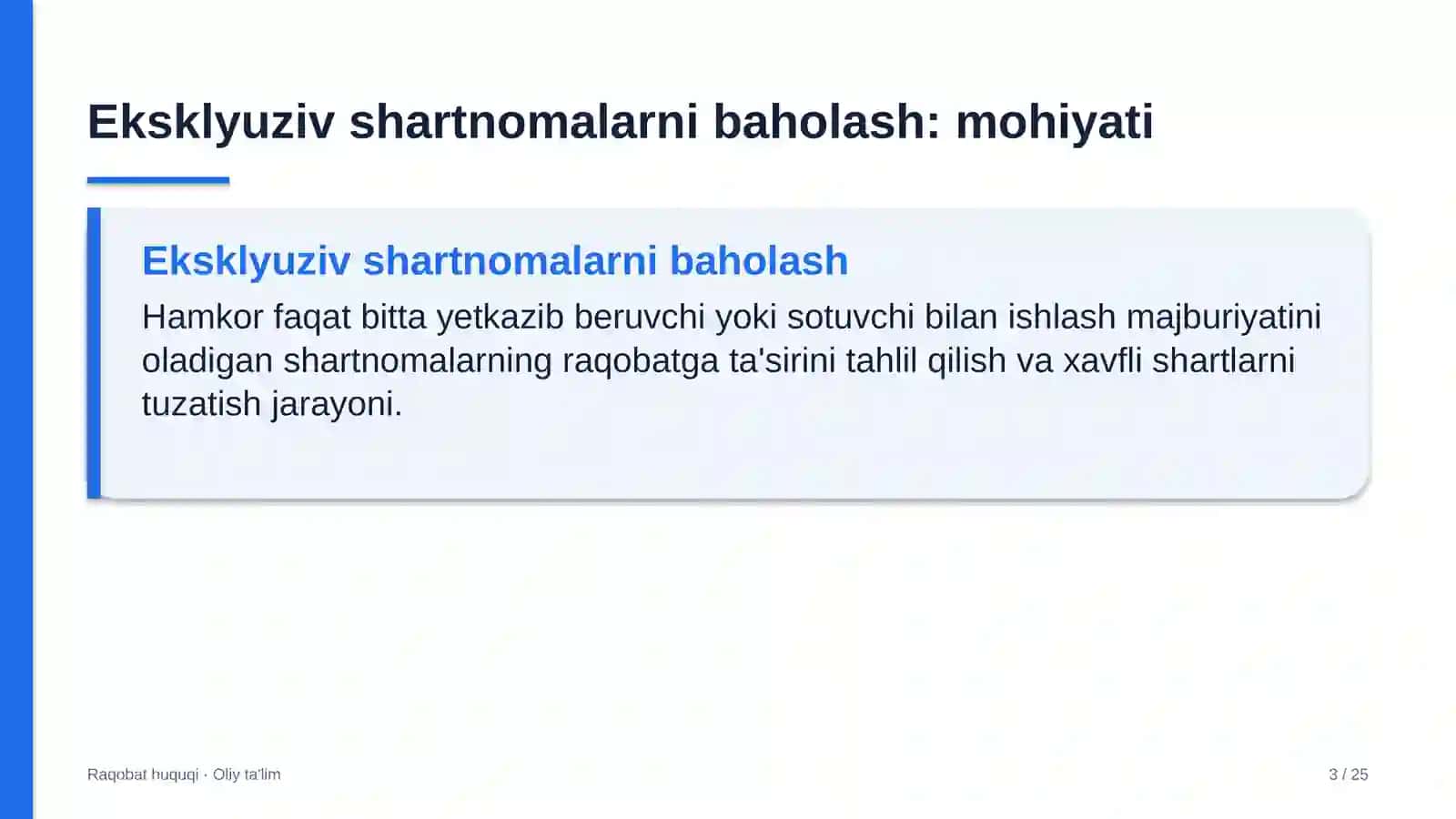 aqlli shahar loyihalarida eksklyuziv shartnomalarni raqobat nuqtai nazaridan baholash 7102 3