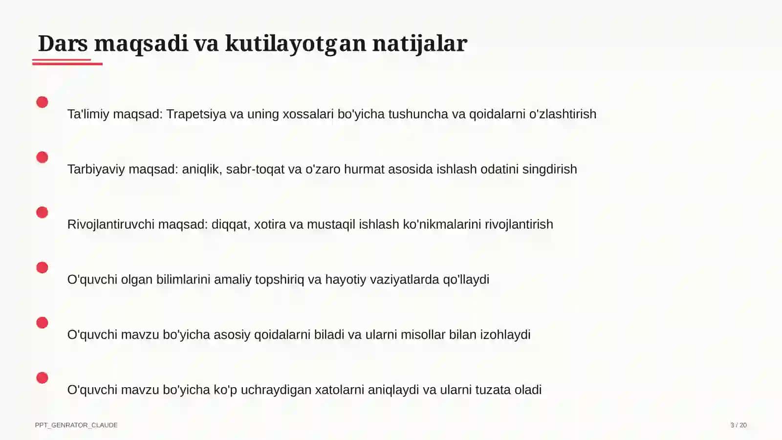 Trapetsiya va uning xossalari (8-sinf) 3