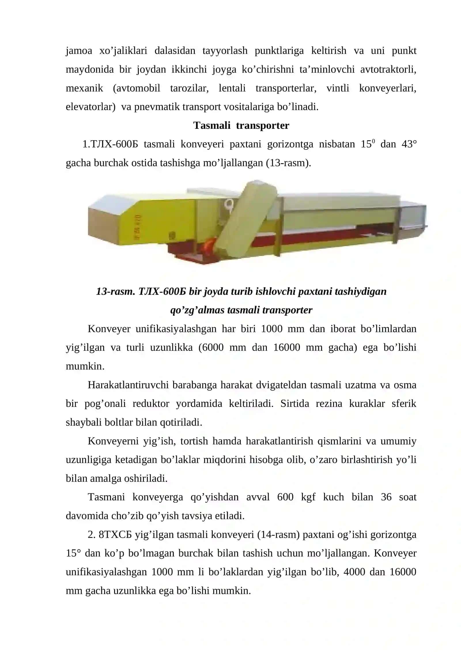 Modul-3. Korxonalarda paxtani tashish transport vositalari 3