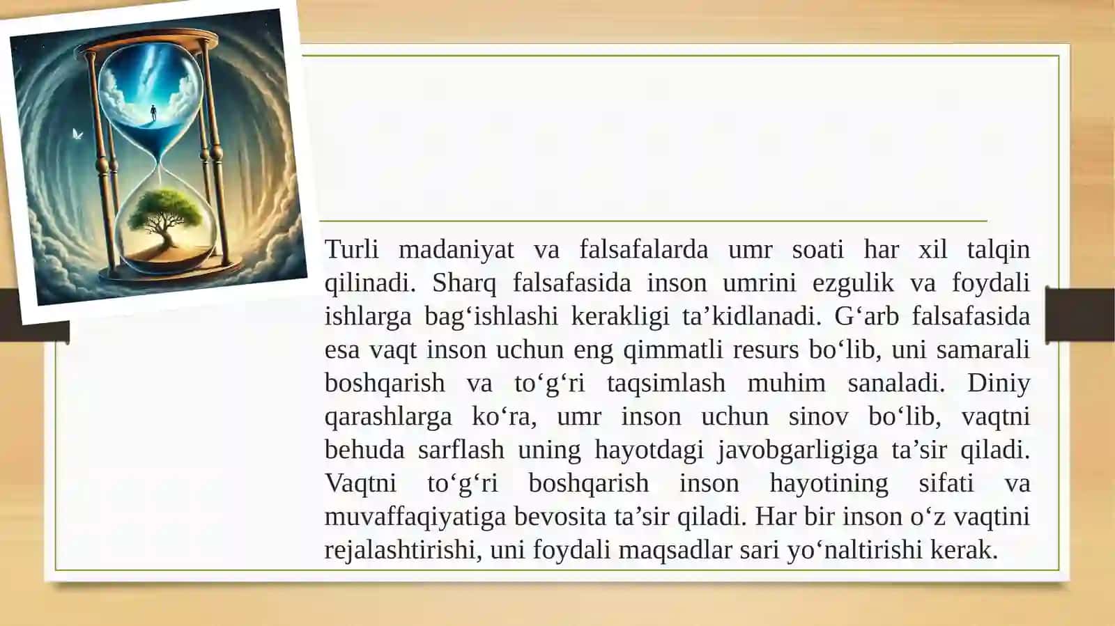 Umr soati tushunchasining ma'nosi va mohiyat 3