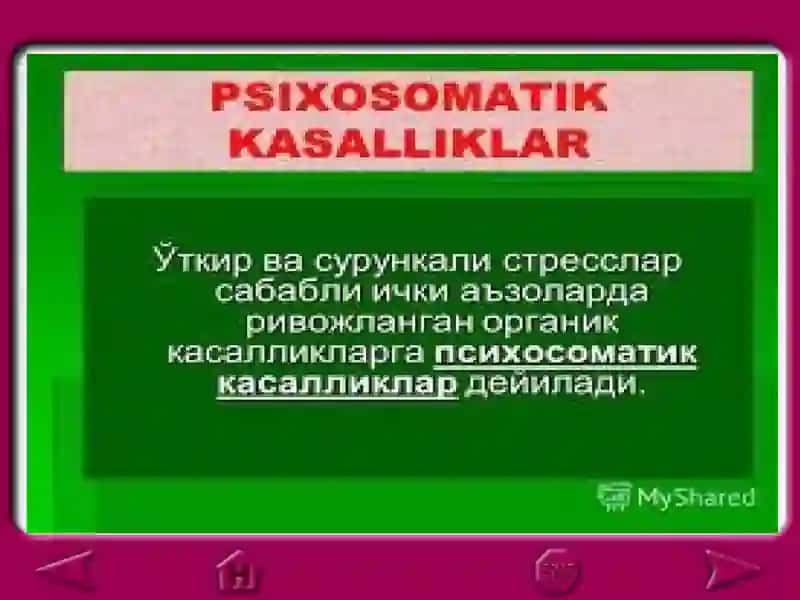 Psixogen kasalliklar 3
