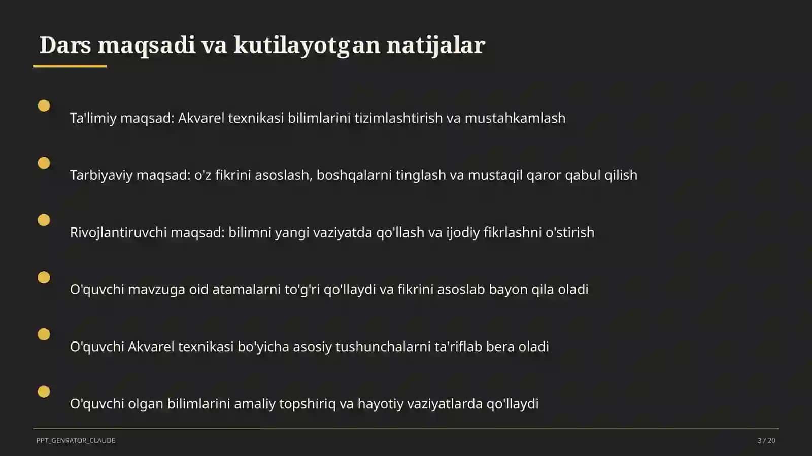 Akvarel texnikasi (5-sinf) 3