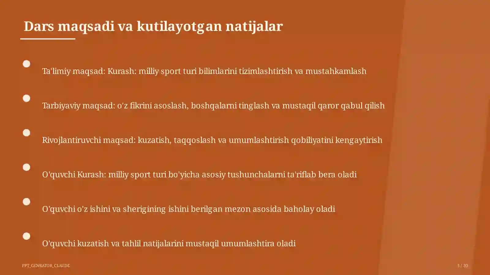 Kurash: milliy sport turi (7-sinf) 3