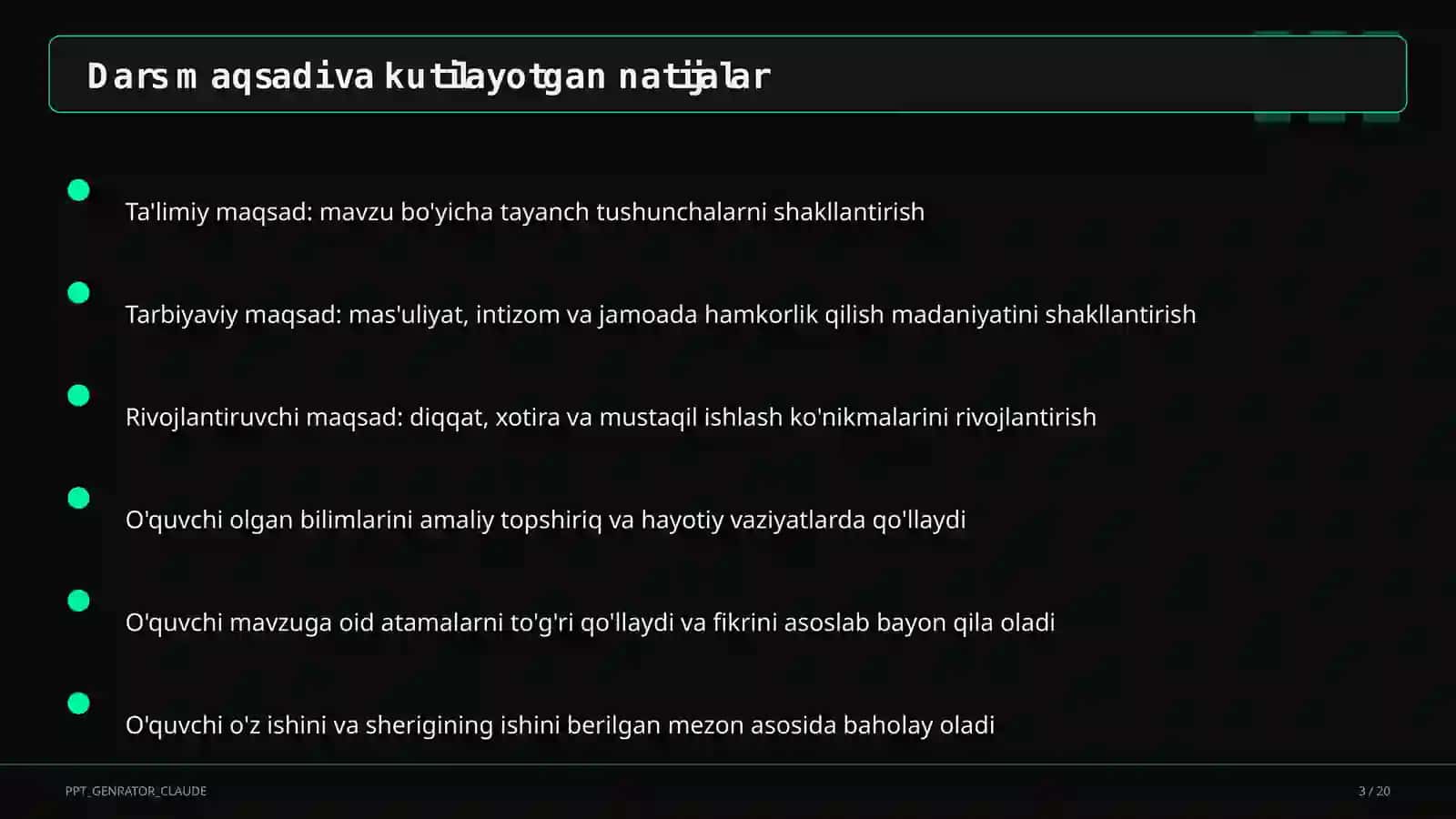 Fitnes va mustaqil mashg'ulot rejasi (11-sinf) 3