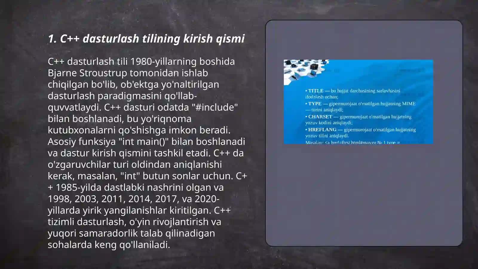C++ dasturlash tili 3
