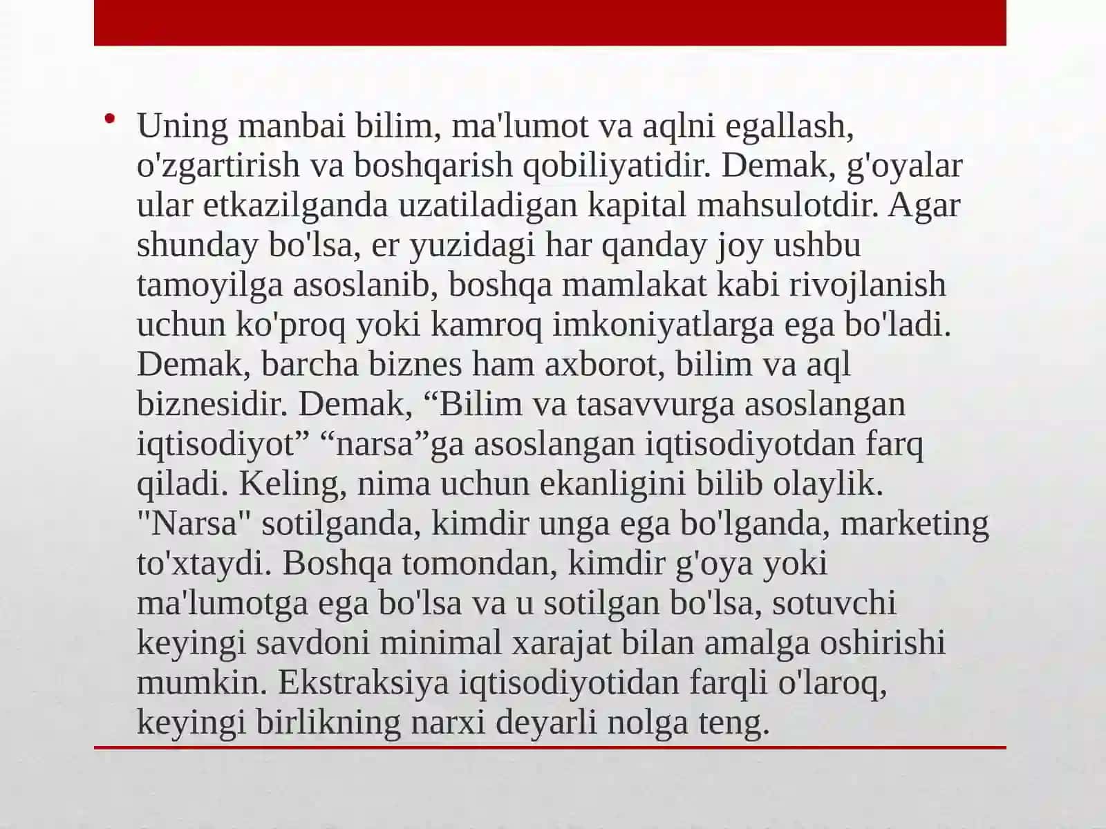 G’OYALAR IQTISODIYOTI 3