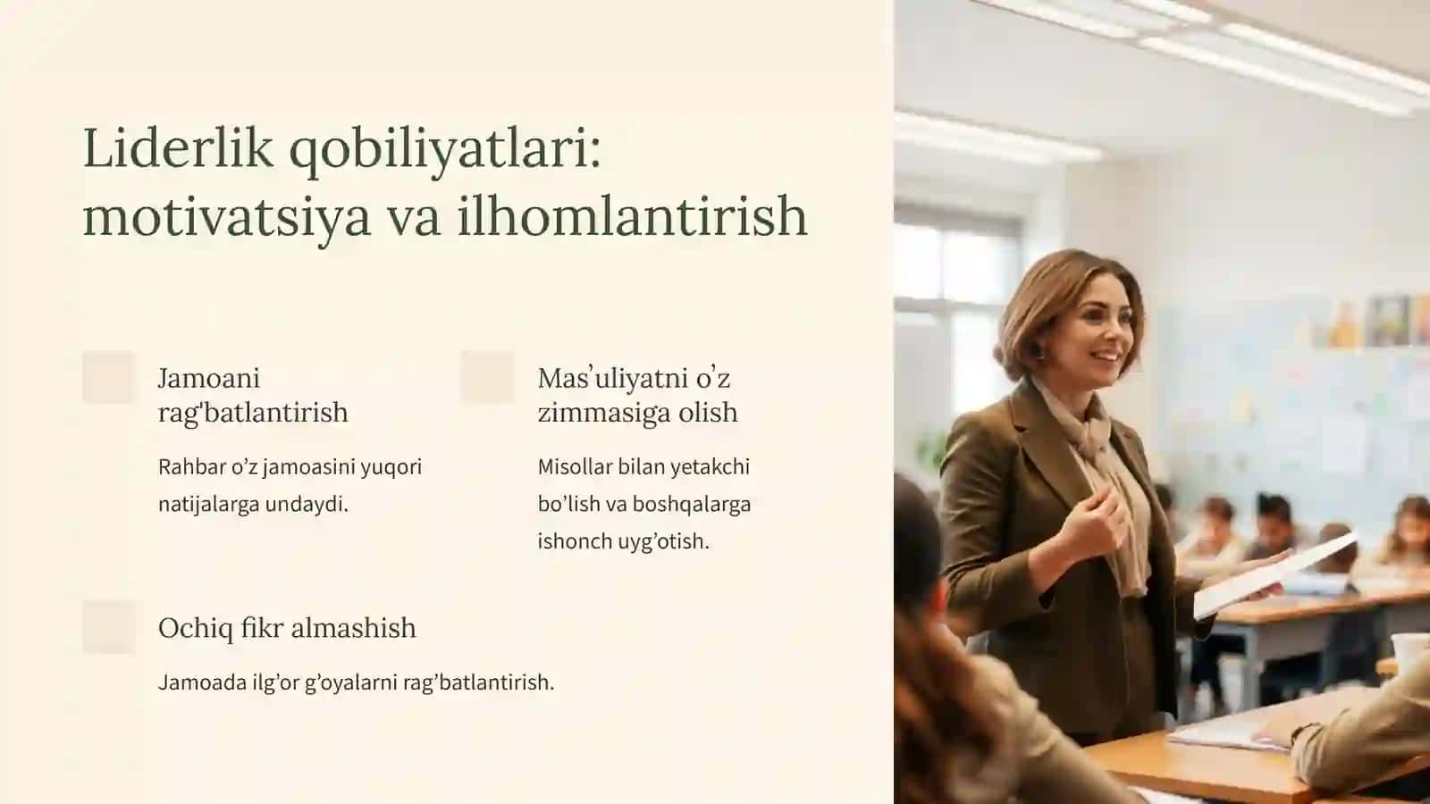 Taʼlim muassasasi rahbarining shaxsiy sifatlari 3