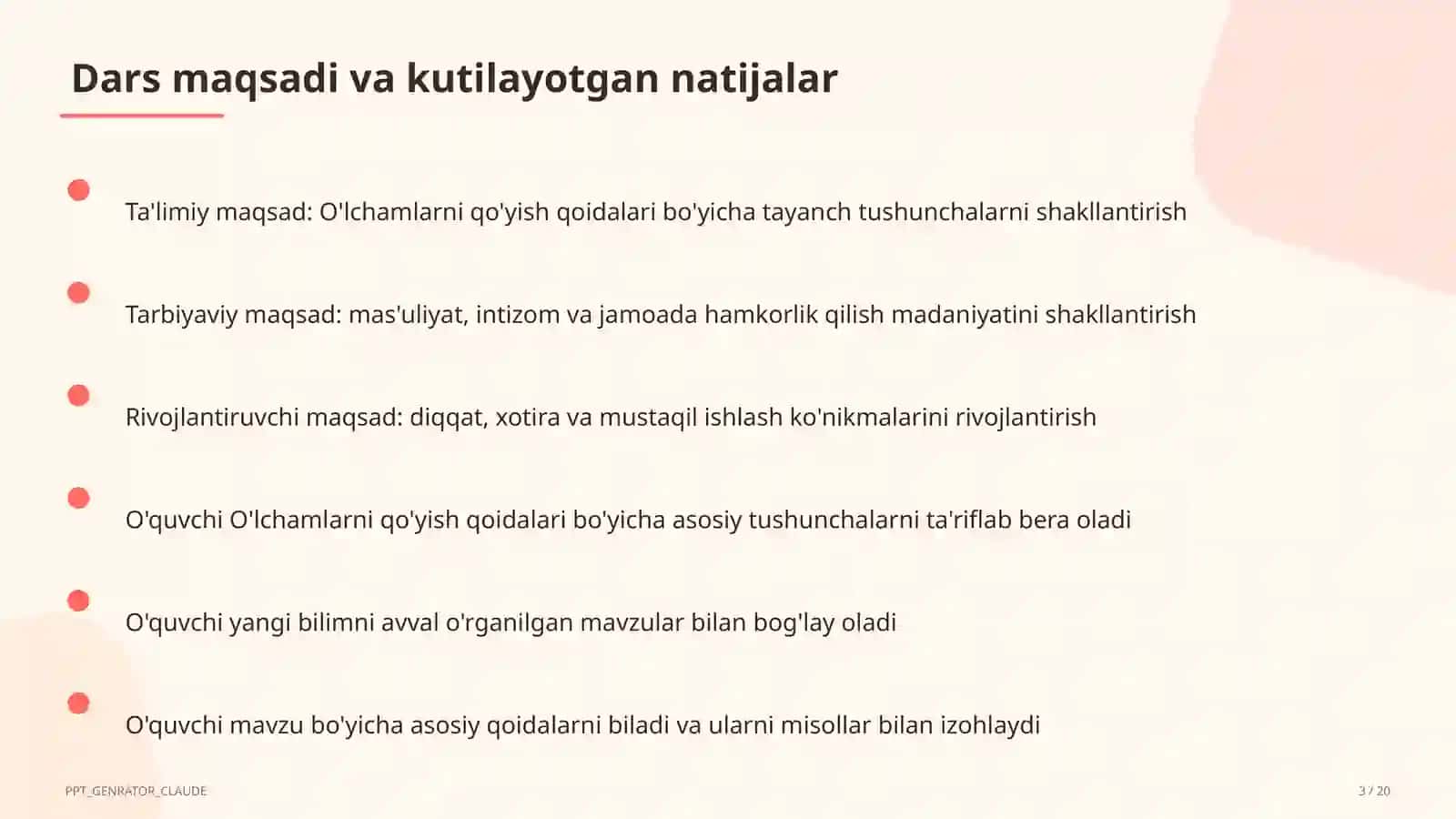O'lchamlarni qo'yish qoidalari (8-sinf) 3