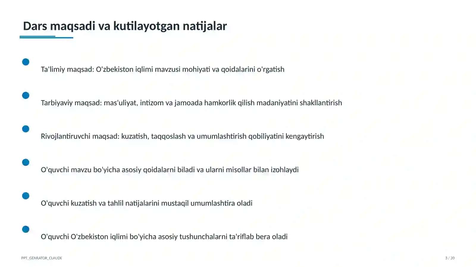 O'zbekiston iqlimi (8-sinf) 3