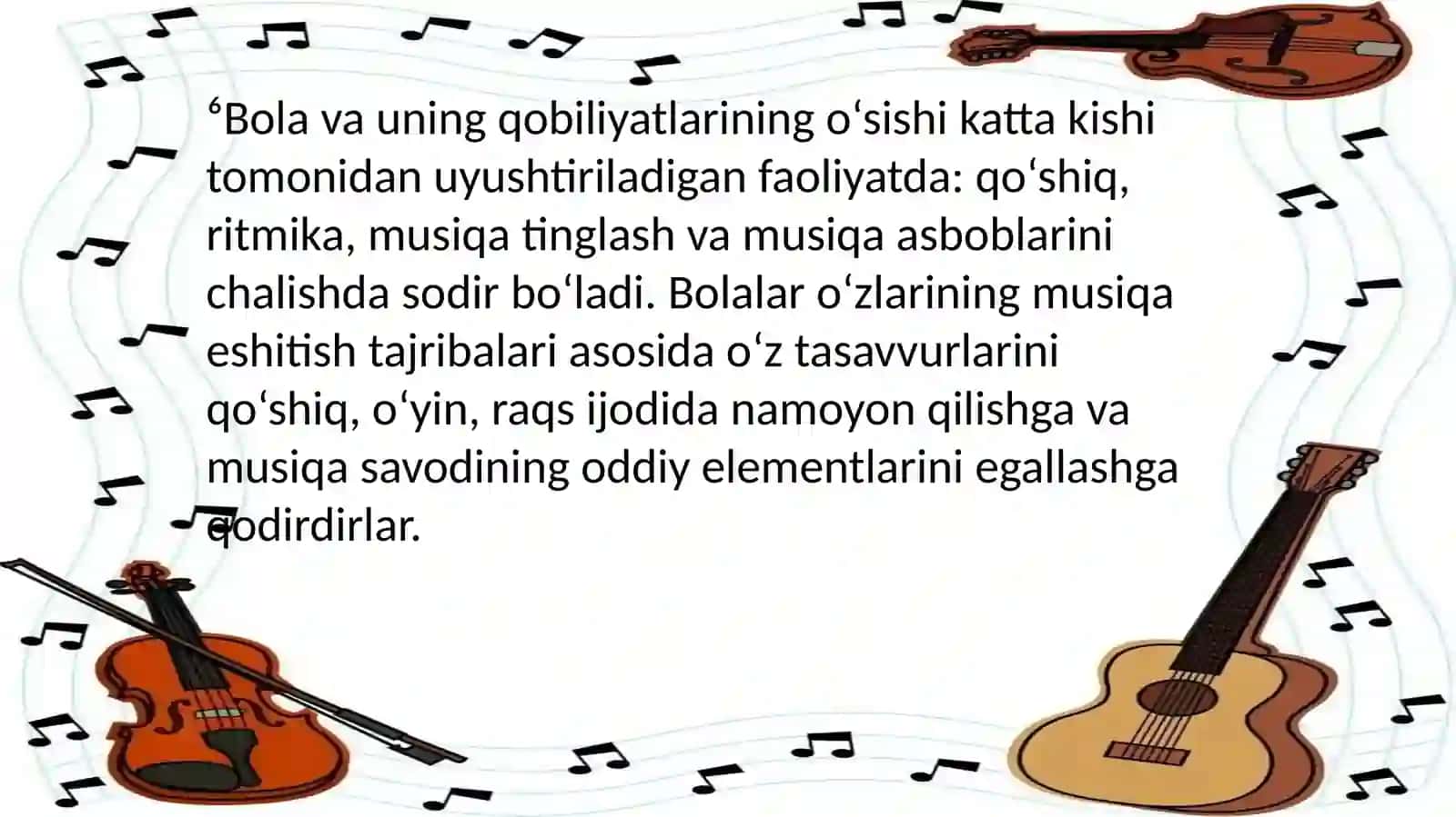 BOLALARNI MUSIQAVIY QOBILIYATINI RIVOJLANTIRISH 3