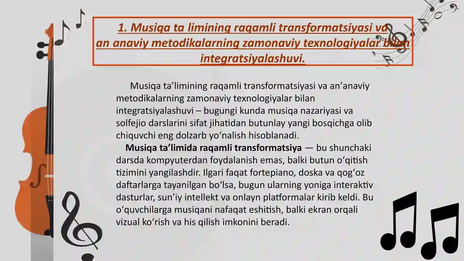 Musiqa nazariyasi va solfedjoni oʻqitishda qoʻllaniladigan zamonaviy dasturlar va platformalar 3