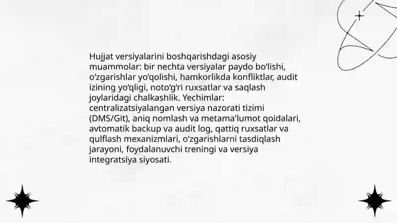 Hujjatshunoslik, axbarot tahlili fani 3