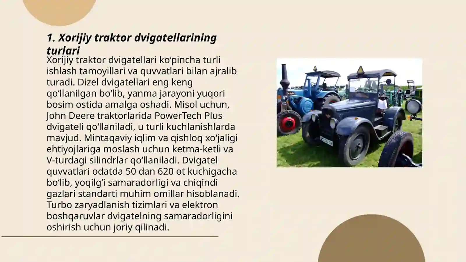 Xorijiy traktorlarining dvigatellari 3
