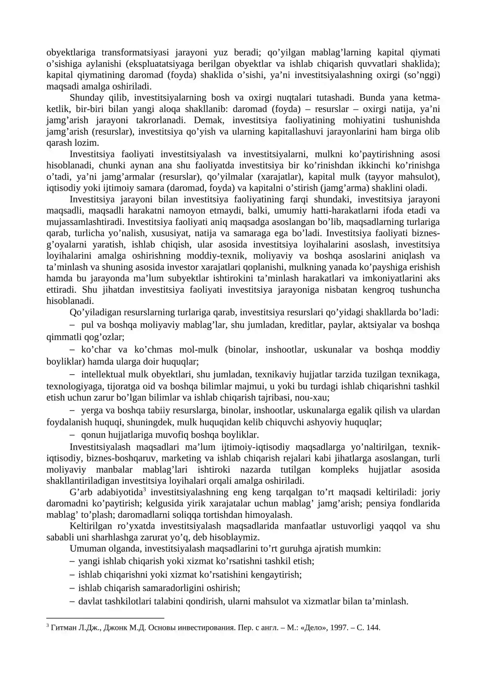 Investitsiya jarayonlarining mazmuni va asosiy bosqichlari 3