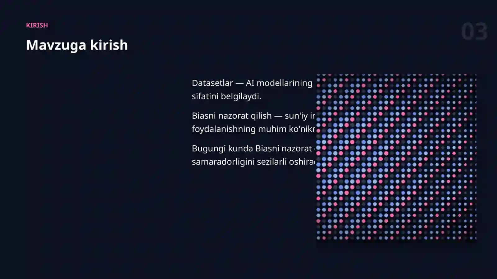 DATASET VA MA'LUMOT 3