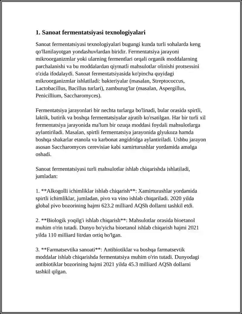 MIKROORGANIZMLAR ASOSIDAGI TEXNOLOGIYALAR 3