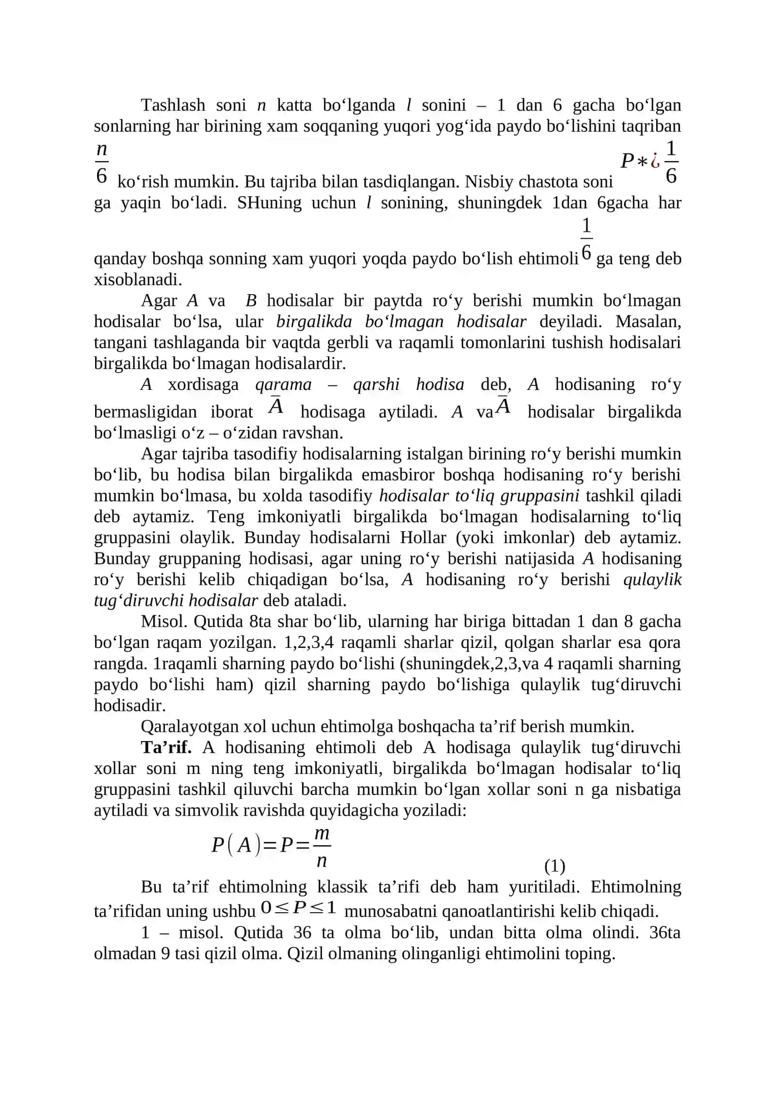 EHTIMOLLAR NAZARIYASI ELEMENTLARI 3