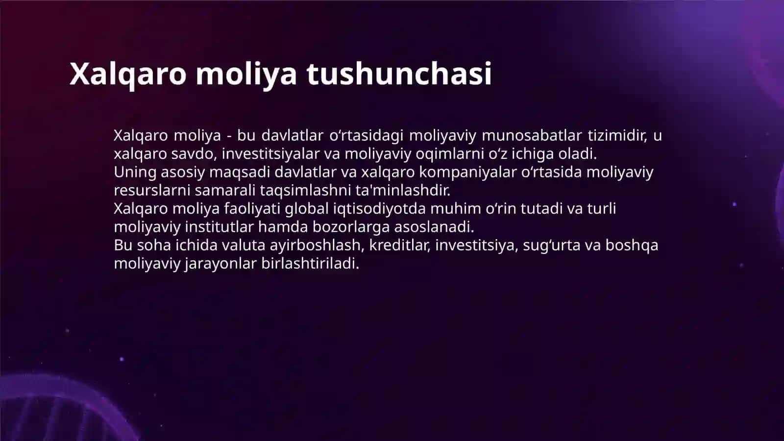 XALQARO MOLIYA TUSHUNCHASI VA UNING ASOSIY BELGILARI 3