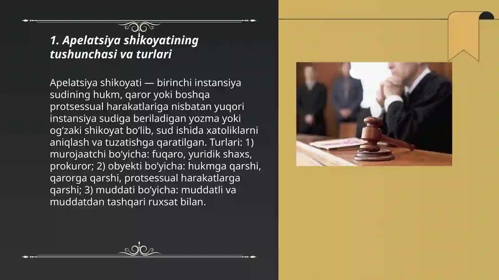 Apelatsiya va taftish 3