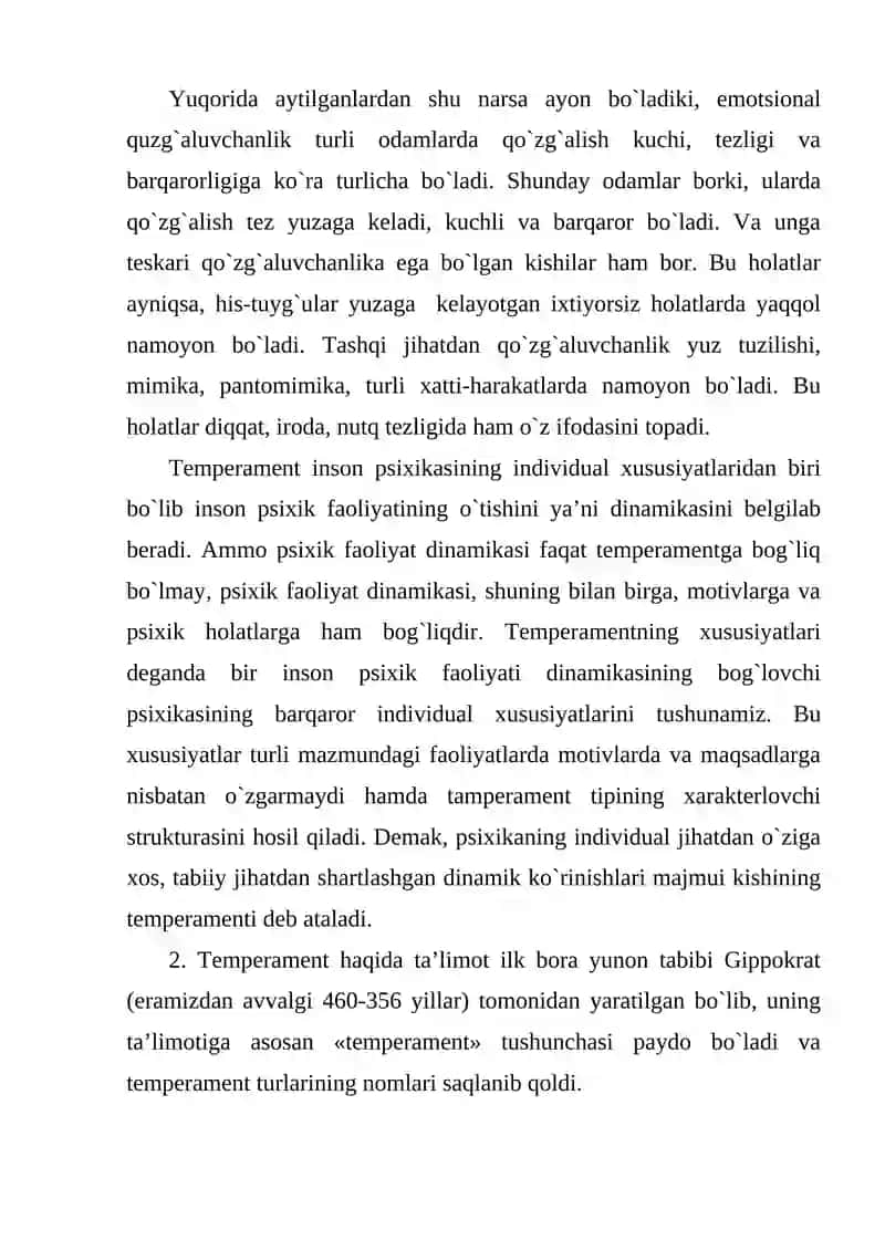 Temperament 3