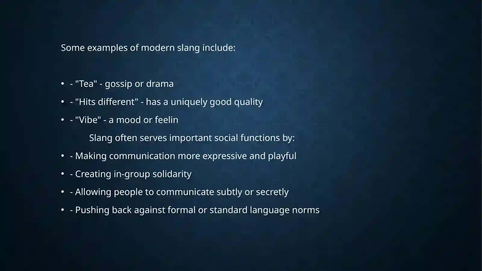 SLANG AND ITS ROLEIN INLARGEMENT OF THE ENGLISH VOCABULARY 3