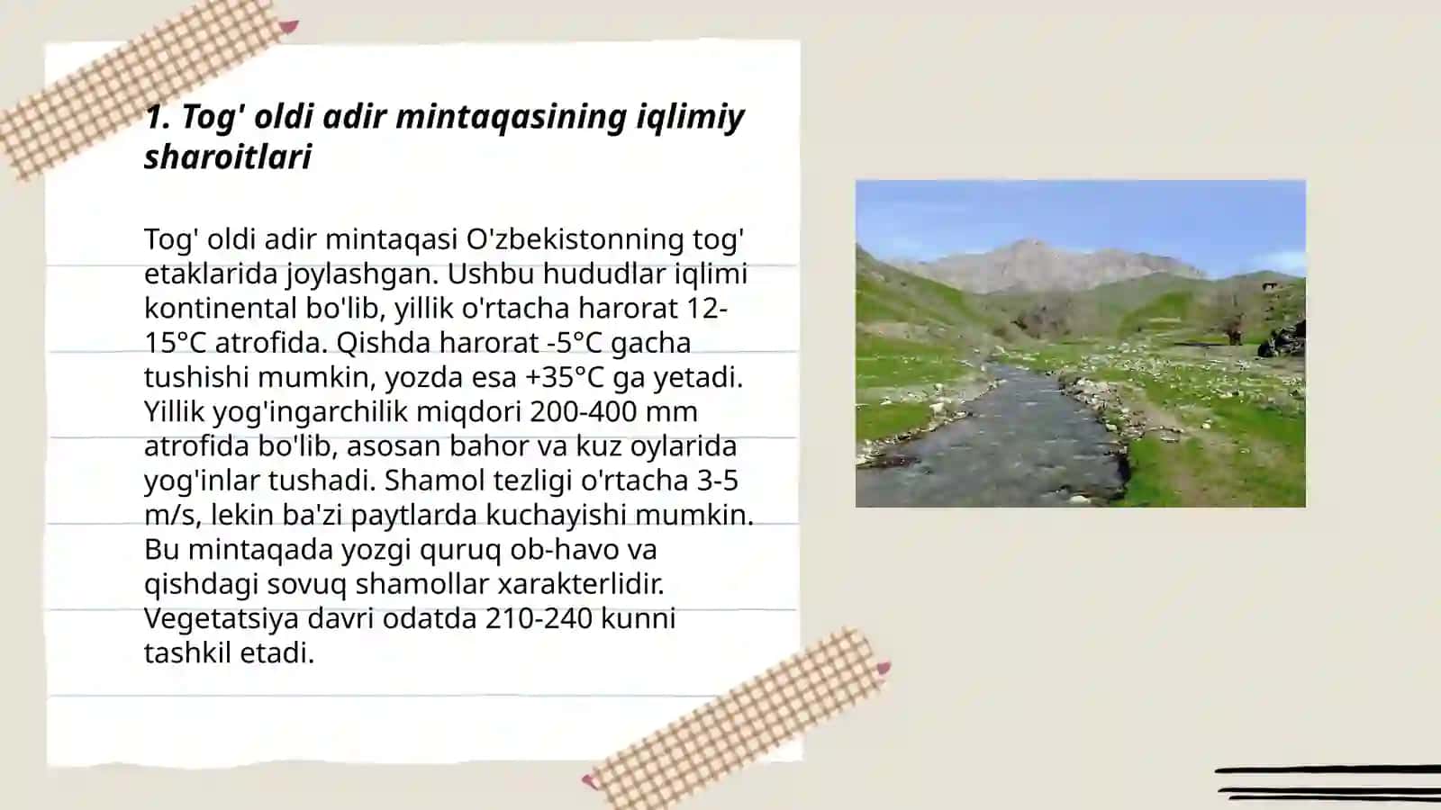 Tog' oldi adir mintaqasini tuproqlarini geografik tarqalishi 3