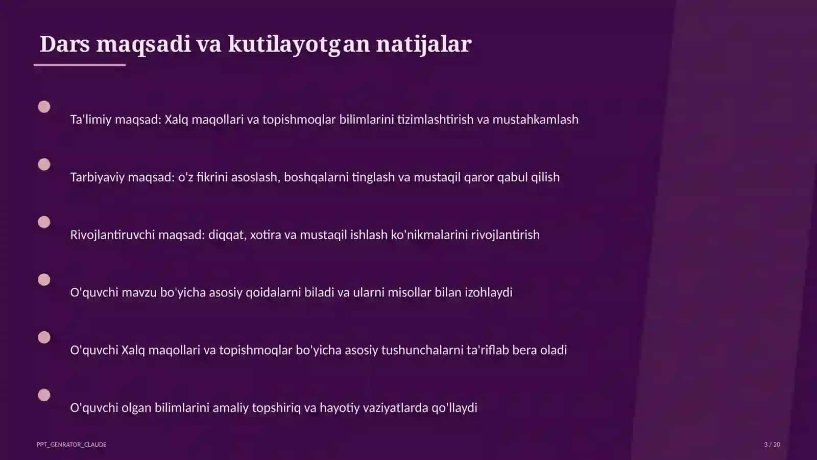 Xalq maqollari va topishmoqlar (2-sinf) 3