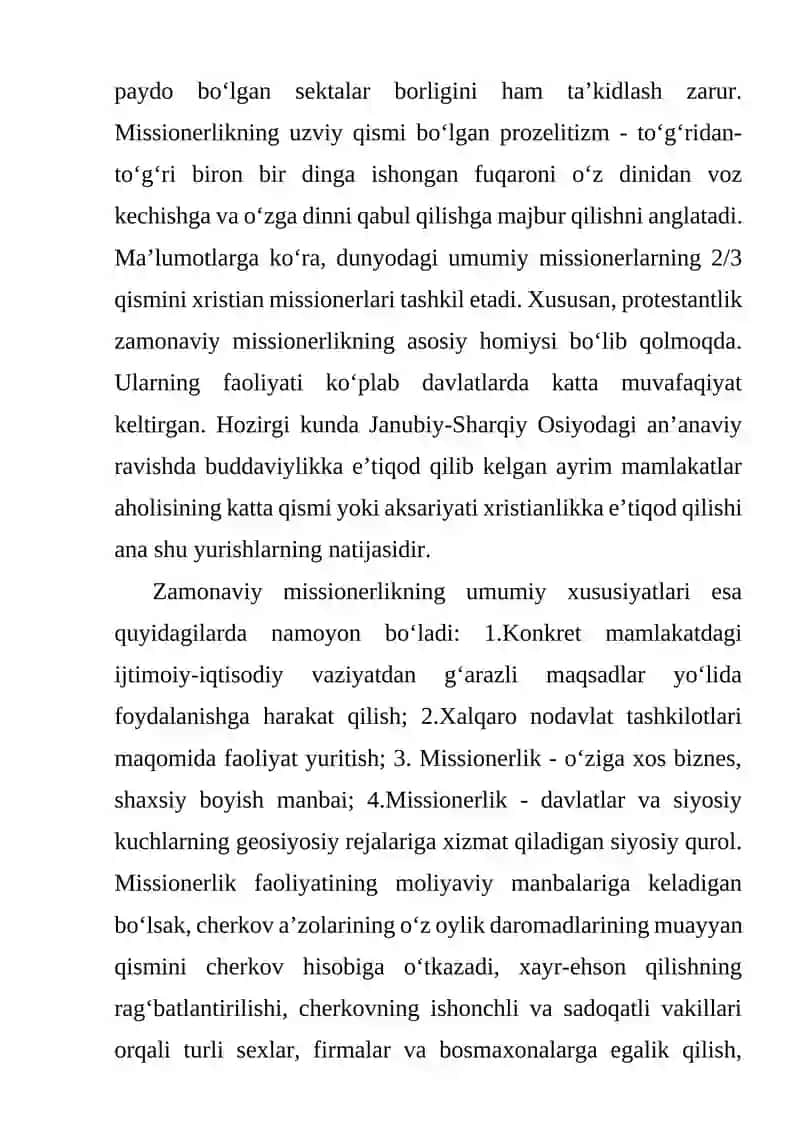 Missionerlik siyosati 3
